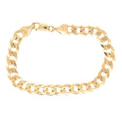 Pre Owned 9ct Curb Bracelet ZU919